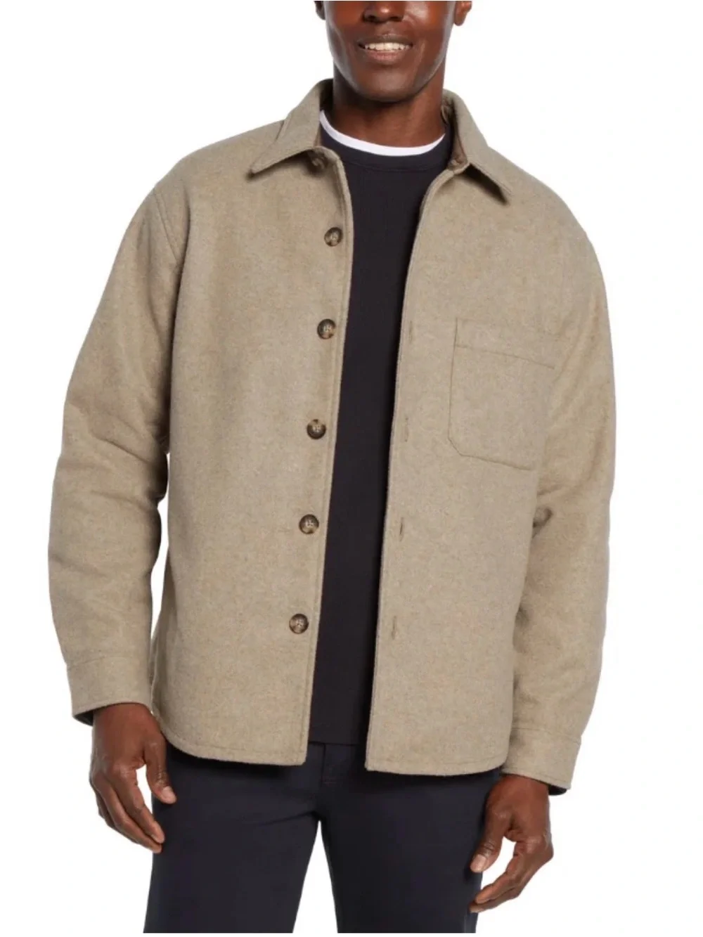 NWOT Banana Republic Men's Heritage Shirt Jacket Size L (Tan)